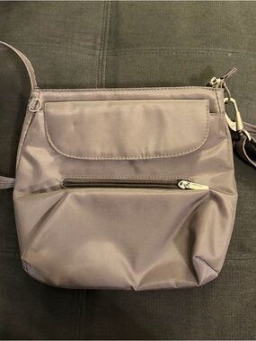 Travelon Gray Compact Crossbody Bag